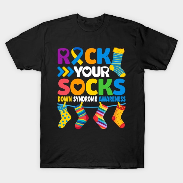 Down Syndrome Rock Your Socks T-Shirt by CreativeShirt